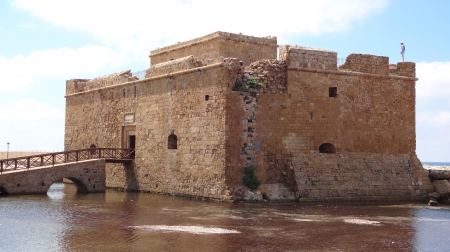 Paphos Castle - building, cyprus, castle, paphos, fort