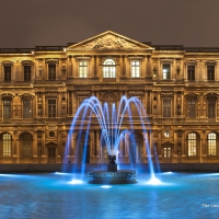Louvre Museum at Night