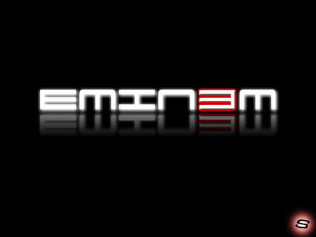 EMINEM LOGO - glow, d12, sher ali, slim, shady, sleek