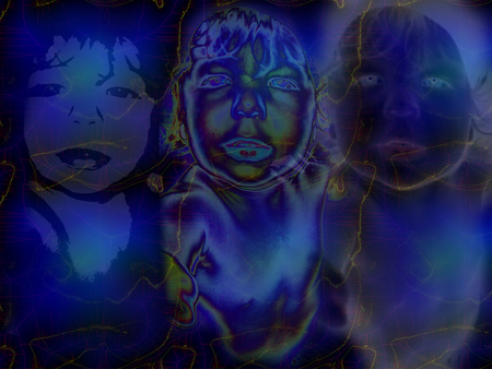 Techni-Baby - abstract, trippy, baby, graphics, dreamy