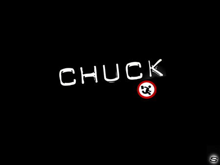 chuck - logo, 2, ball, axn, chuck, series, black, herd, tv, nbc, nerd