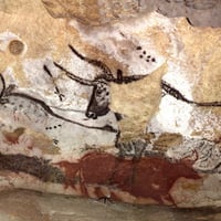 Paleolithic wall art in Lascaux