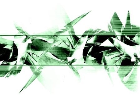 abstract style - 3d, abstract, green