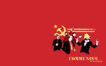 Communism party - lenine, mao, humour skz, communism, fidel castro, picture, funny, red, my bad scores, politique skz, other