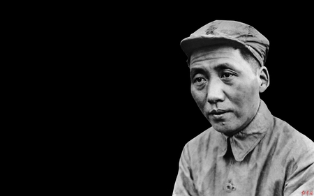 Mao Zedong, a great revolutionary - sadness, mao zedong, photography, china, very sad, mao, black, communism, sad, not cool, picture, red, black and white, politique skz, other