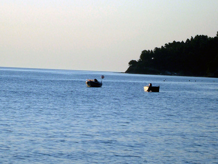 Two Boats Hanging Out - boats, out, hanging, two, sea, ocean