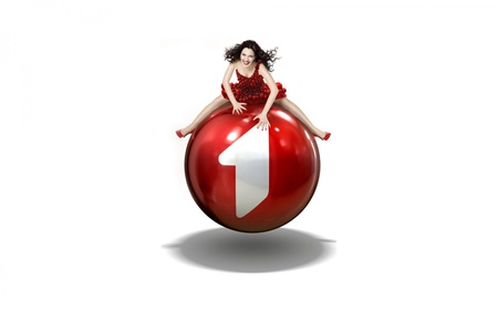 No.1 - people, girl, hot, red, top, ball, model, attractive