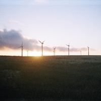 Windfarm Sunset