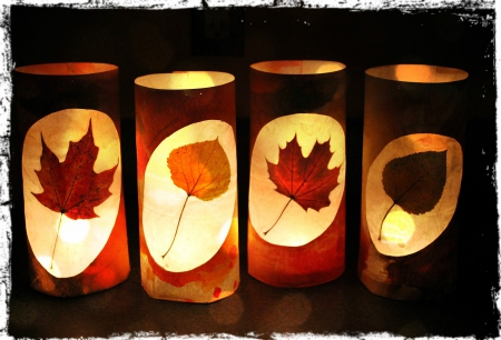 Candles - Light, Leaf, Candle, Cut out