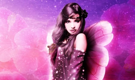 Butterfly - Woman, Beauty, Girl, Female, Wings, Glitter, Butterfly, Sparkle