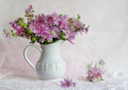 Still life - mallows, little flowers, still life, beautiful