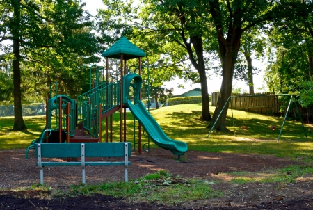 Summer Playground - kids, playground, play time, Summer Playground, swing set, playing