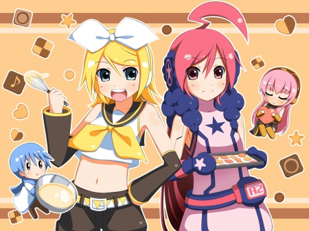 vocaloids candy - cookies, anime, vocaloids, candy