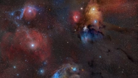 Rho Ophiuchi Wide Field - fun, stars, galaxy, cool, space