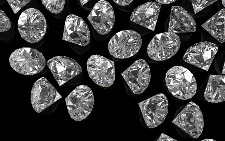 Diamonds - black, stone, diamond, texture, jewel, precious