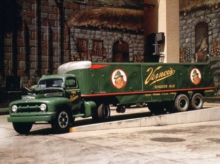 Vintage 1951 Ford - ford, semi, truck, vintage