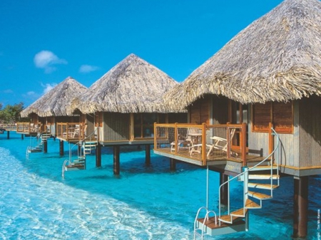 Beach Resort - Huts, Ocean, Resort, Beach