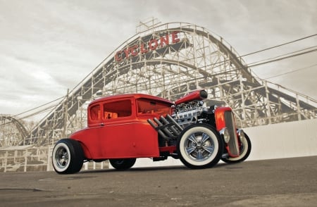 1931-Ford-Model-A - classic, 1931, motor, red