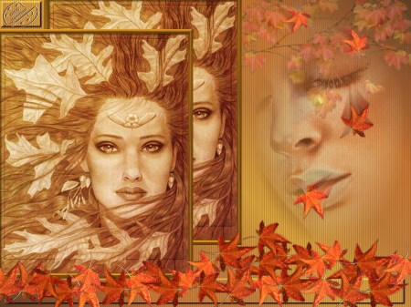 Woodland Faerie - fairies, autumn, fantasy, cg