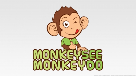 Monkey See, Monkey Do - do, tannhauser, cute, vector, monkey, see