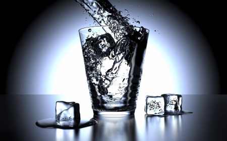 a glass of water - fun, entertainment, abstract, drink, cool, water