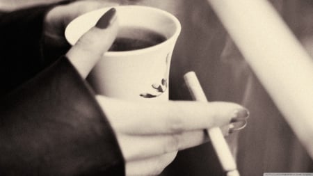 Coffee and cigarettes - wallpaper, popular, new, vintage