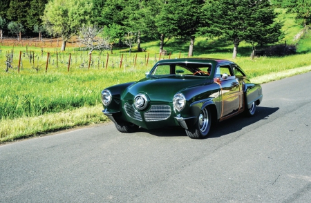 1951-Studebaker - 1951, classic, wood, green