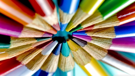 Colored pencils - popular, abstract, colors, new, wallpaper