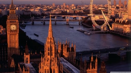 London Panorama - england, popular, panorama, architecture, wallpaper, new