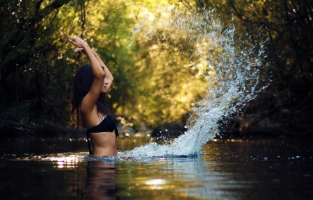 Beautiful - beautiful, beach, girl, nature