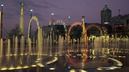 Centennial Park - United States, Cityscape, Atlanta, Georgia