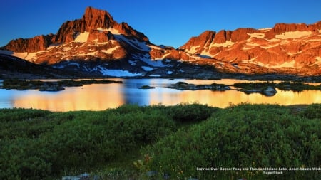 Banner Peak and Thousand Island Lake