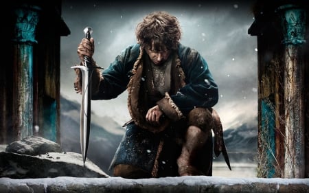 The Hobbit: Battle of the Five Armies (2014) - martin freeman, battle of the five armies, bilbo baggins, movie, the hobbit, fantasy