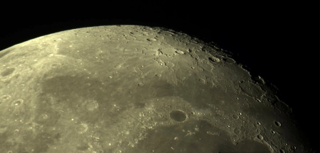 Lunar landscape - craters, moon, space, nature