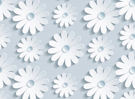 â™¥ - white flowers, flowers, pretty, petals