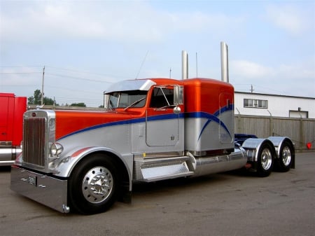 Tricked Out Peterbilt - peterbilt, semi, truck, big rig