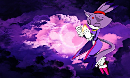 A Light in the Blaze - Cats, Blaze the Cat, Sonic the Hedgehog, cute, Sonic Rush, Video Games, Sega