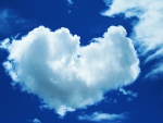 Heart shape clouds