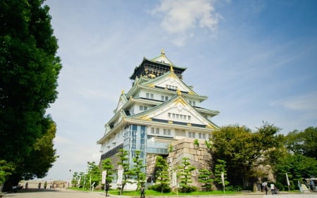 Osaka Castle - japan, castle, historical, japanese, osaka