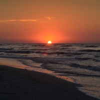 Corbu beach at sunrise