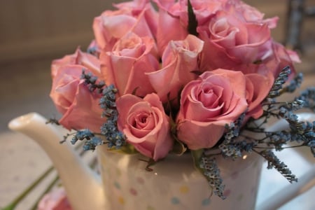 Pink Bouquet - pink roses, bouquet, flowers, beautiful