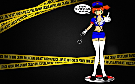 Officer Misty - kasumi, tv series, nintendo, pokemon, anime, video games, cute, cosplay, misty