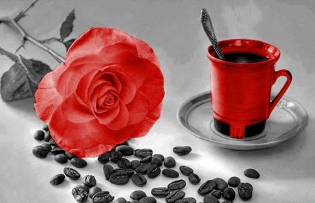 Sweet morning to all - pic, red, wallpaper, color, expression