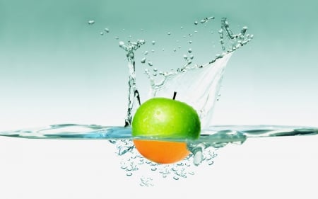 fruit - different experience, splash of water by fruit, life and strength, fruit