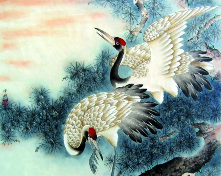 Bird painting - painting, wings, art, bird