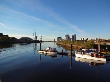 The River Clyde Glasgow - glasgow, ferry, shipbuilding, river, boat, govan, scotland