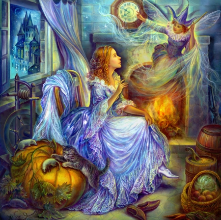 Cinderella - abstract, fantasy, lady, cinderella