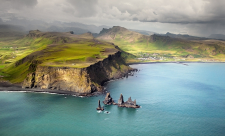 This is our wonderful planet - land, amazing, sea, clouds