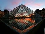 The Louvre Museum at Sunset, Paris