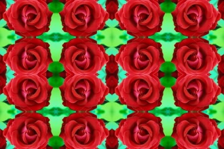 ROSES ROSES ROSES - creation, abstract, roses, red